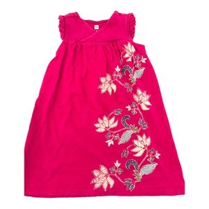 Tea girls size 6 magenta pink flowered dress